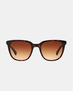 Прямоугольные женские солнцезащитные очки из ацетата гаваны Lauren Ralph Lauren, коричневый