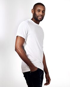 Мужская футболка с короткими рукавами и круглым вырезом Bread &amp; Boxers, белый