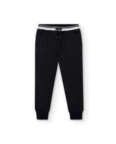 Спортивные брюки для девочек-джоггеров с эластичной резинкой на талии Boboli, черный