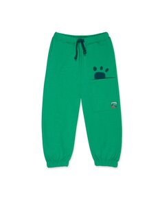 Зеленые плюшевые спортивные штаны для мальчика с карманом Tuc tuc, зеленый