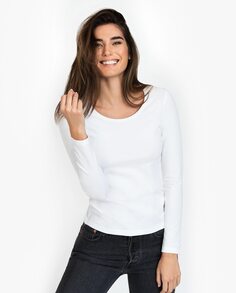 Женская футболка из органического хлопка с короткими рукавами и круглым вырезом Bread &amp; Boxers, белый