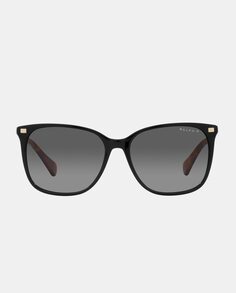 Черные квадратные женские солнцезащитные очки из ацетата с поляризованными линзами Ralph by Ralph Lauren, черный