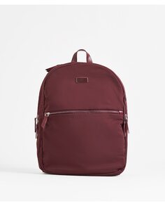 Женский нейлоновый рюкзак для ноутбука 15 дюймов бордового цвета на молнии PACOMARTINEZ, бордо