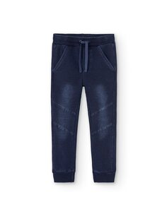 Спортивные штаны для мальчика с эластичной талией и карманами Boboli, синий