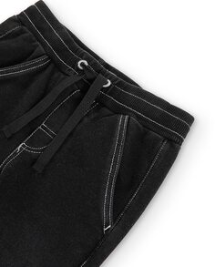 Спортивные штаны для мальчика с эластичной талией и карманами Boboli, черный