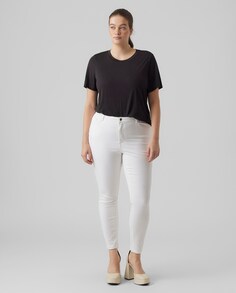 Женские джинсы скинни Vero Moda Curve, белый