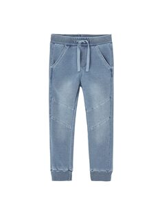 Спортивные штаны для мальчика с эластичной талией и карманами Boboli, светло-синий