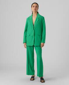 Женские классические брюки полной длины Vero Moda, зеленый