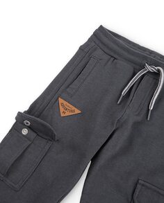 Спортивные брюки для мальчика с внешними карманами Boboli, серый
