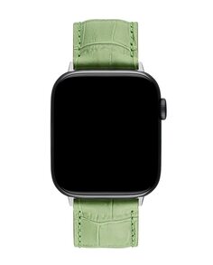 Мятно-кокосово-зеленый кожаный ремешок для Apple Watch Aristocrazy, зеленый