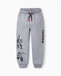 Серые спортивные брюки для мальчика с принтом Мстители Zippy, серый