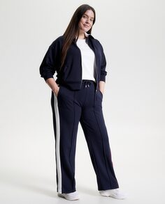 Струящиеся женские брюки с резинкой Tommy Hilfiger, темно-синий