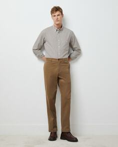 ESSENTIAL мужские традиционные брюки из эластомерного хлопка Dustin, коричневый