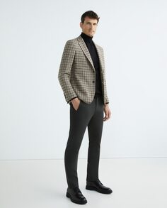 Мужские брюки-джоггеры с узором «елочка» на заказ Mirto, темно-серый