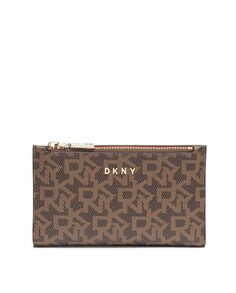 DKNY женский средний коричневый твидовый жакет с принтом и брошью DKNY, коричневый