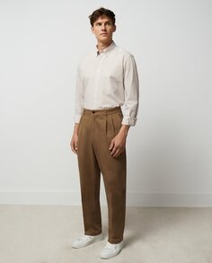 Классические мужские брюки из хлопкового эластомера Essential Dustin, коричневый