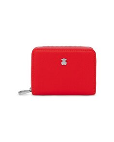 Новый женский кошелек Dubai Saffiano среднего размера красного цвета Tous, красный