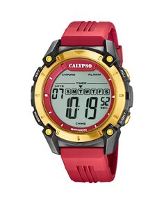 K5814/3 Digital For Man красные резиновые мужские часы Calypso, красный