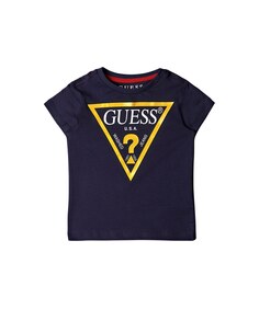 Футболка с треугольным логотипом для мальчика Guess, темно-синий