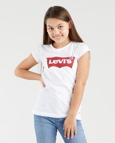 Пустая футболка девушки Levi&apos;s, белый Levis