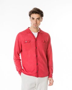 Мужской красный льняной пиджак на пуговицах Wickett Jones, бордо
