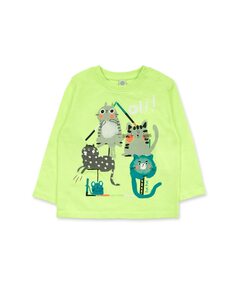 Флуоресцентная футболка для мальчика с рисунком спереди Tuc tuc, зеленый