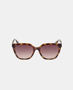 Квадратные женские солнцезащитные очки цвета гавана Guess, коричневый