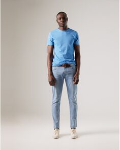 Мужские узкие джинсы с отбеливателем PuroEgo, светло-синий