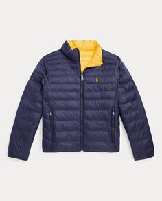 Двусторонняя стеганая куртка для мальчика Polo Ralph Lauren, темно-синий