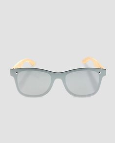 Поляризационные солнцезащитные очки унисекс серого цвета с бежевыми линзами Blogger, серый