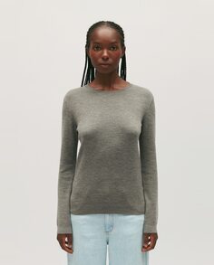 Женский свитер тонкой вязки приталенного кроя Claudie Pierlot, серый