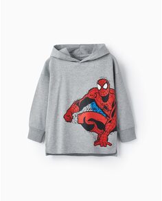 Серая футболка для мальчика с принтом «Человек-паук» Zippy, серый