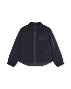Двусторонняя куртка для мальчика на молнии Zadig &amp; Voltaire, темно-синий