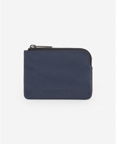 Мужской кошелек из 100% кожи темно-синего цвета Adolfo Dominguez, синий