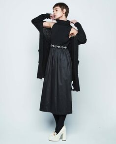 Длинный женский кардиган с карманами &amp; Me Unlimited, черный