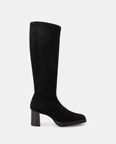 Женские ботинки из эластичного текстиля на блочном каблуке - Comfort Line Latouche, черный