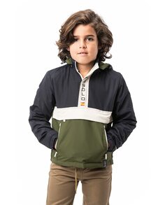 Разноцветная куртка для мальчика с планкой и капюшоном Spagnolo, мультиколор