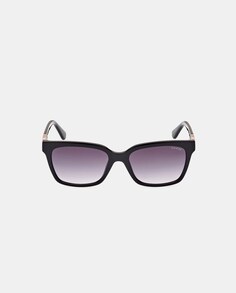Черные женские солнцезащитные очки прямоугольной формы Guess, черный