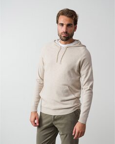 Бежевый мужской свитер с капюшоном Etiem, бежевый