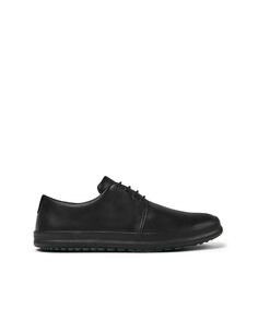 Однотонные мужские туфли на шнуровке черного цвета Camper, черный