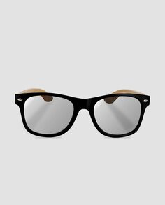 Черные поляризационные солнцезащитные очки унисекс с бежевыми дужками Blogger, черный
