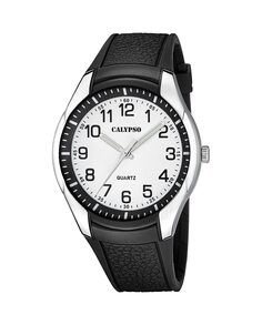 K5843/1 Мужские часы Street Style из каучука с черным ремешком Calypso, черный