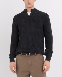 Серый мужской свитер на молнии Replay, серый