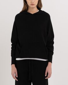 Женский свитер с капюшоном и карманом Replay, черный