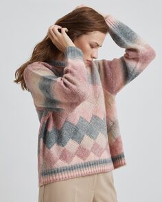 Женский свитер оверсайз в стиле фэнтези Simorra, розовый