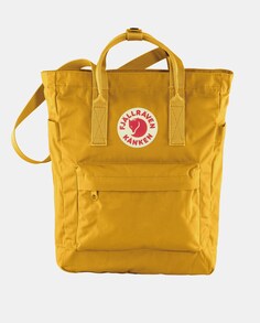 Желтая объемная сумка-тоут унисекс Fjällräven Kanken, трансформируемая в рюкзак Fjällräven, желтый Fjallraven
