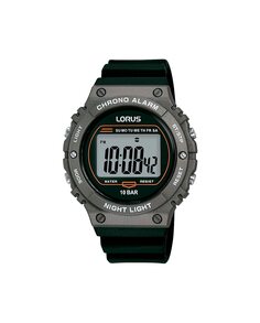 Мужские часы Sport man R2311PX9 с силиконовым ремешком и черным ремешком Lorus, черный