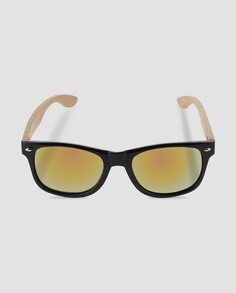 Черные поляризационные солнцезащитные очки унисекс с бежевыми дужками Blogger, черный