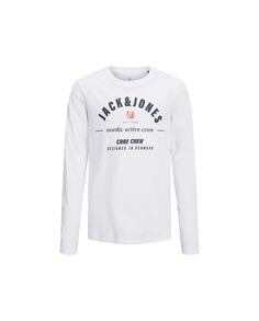 Футболка для мальчика с длинным рукавом Jack &amp; Jones, белый