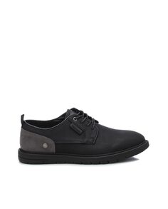 Черные мужские туфли на шнуровке с нескользящей подошвой Refresh, черный